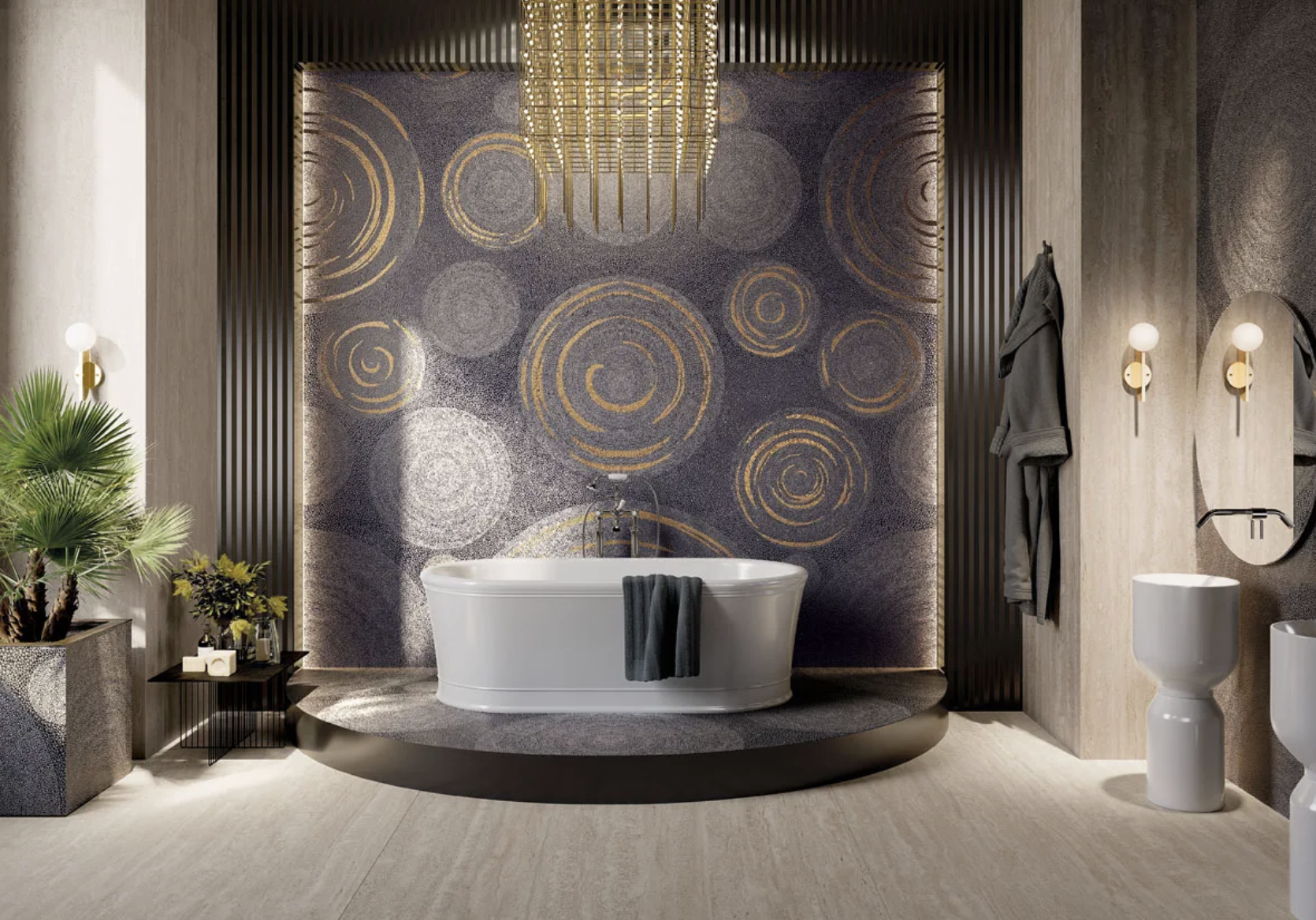 Holos Vik Black — Bathroom Wall